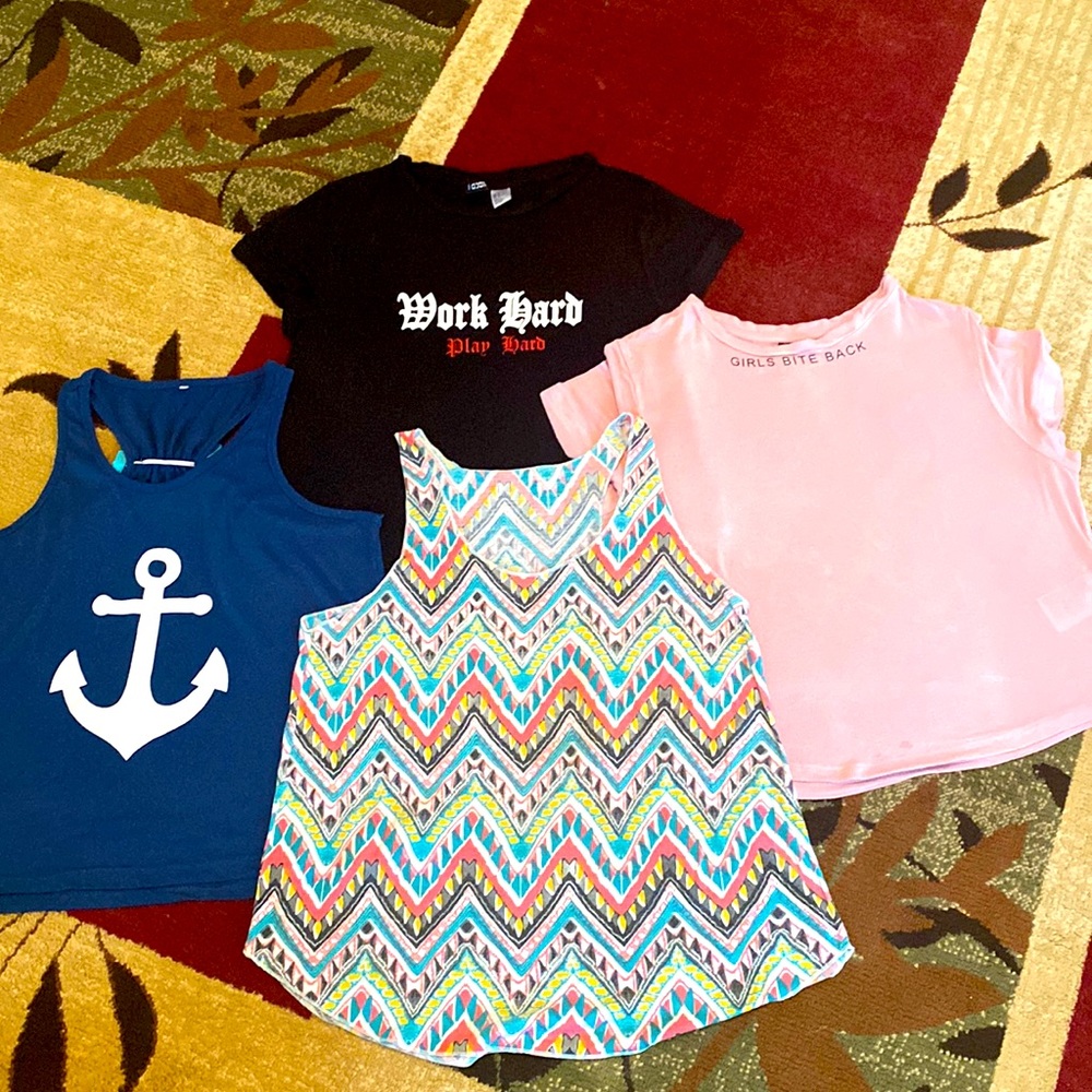 “Bundle of 4” 2 Tank Tops and 2 H&M T-Shirt